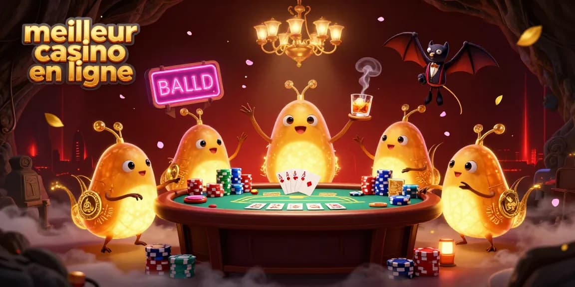 Découvrez le meilleur casino en ligne avec des vers luisants illuminant la salle de jeu.