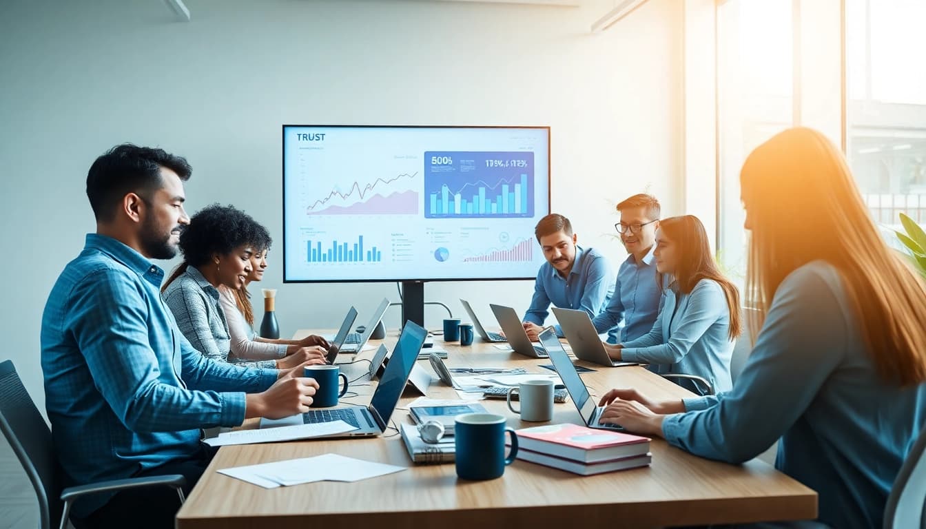 Entdecken Sie https://alvionz.de/ in einem modernen Team-Workspace für digitales Marketing.
