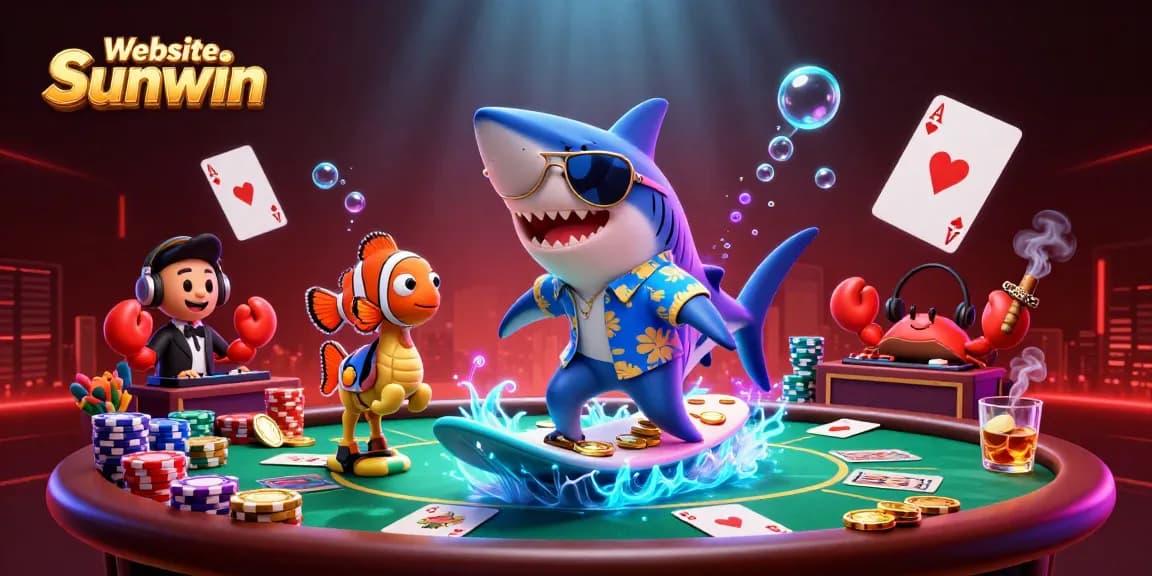 Experience thrilling fun at Website Sunwin with a vibrant underwater casino scene.