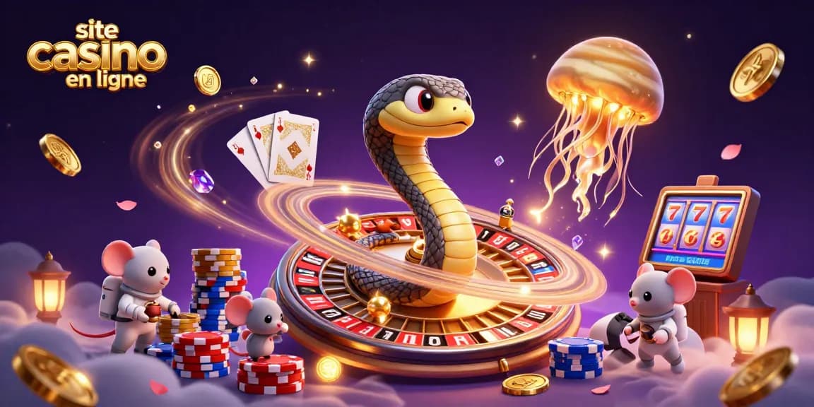 Jouer sur un site casino en ligne avec des personnages animés captivants et des éléments de jeu éclatants.