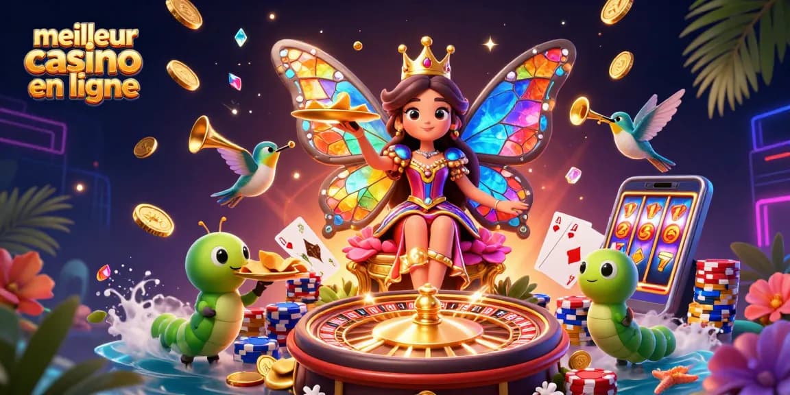 Visitez le meilleur casino en ligne pour découvrir une illustration 3D captivante des jeux de casino et des personnages enchanteurs.