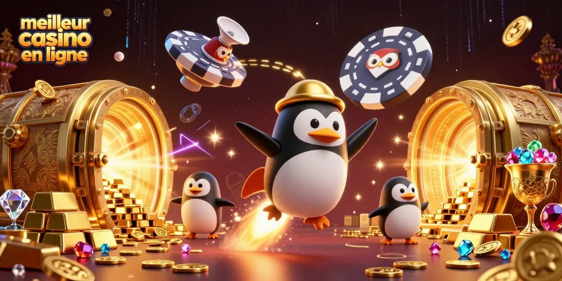Jouez au meilleur casino en ligne avec des personnages animés et des éléments de jeu scintillants.