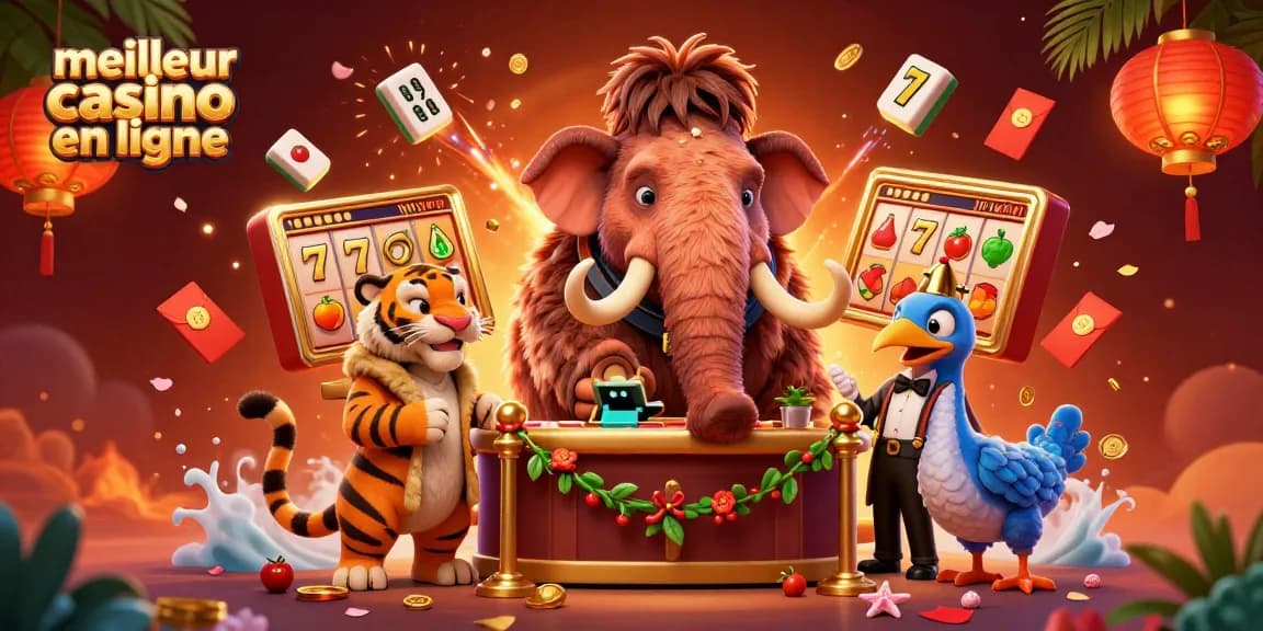 Jouez au meilleur casino en ligne avec un mammouth gardien, un tigre VIP et un oiseau dodo, dans un monde coloré de jackpots.