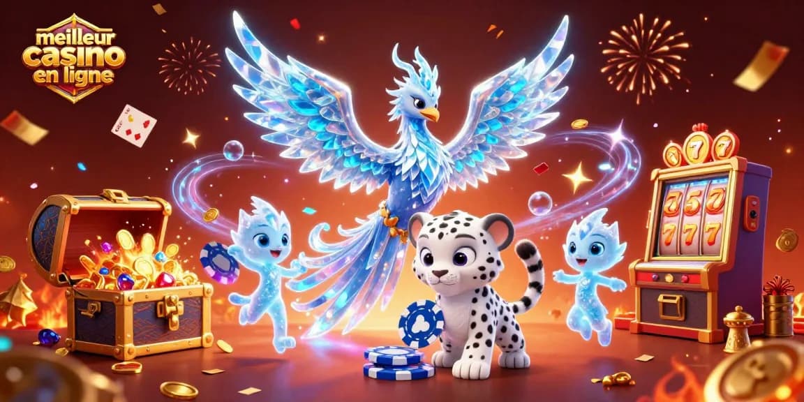 Visitez le meilleur casino en ligne pour gagner avec l'illustration de jeux animés captivants.