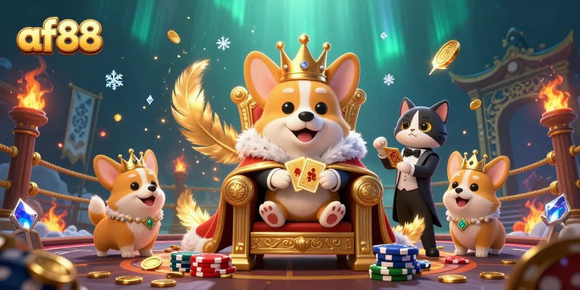 Experience thrilling gameplay at af88 with vibrant casino characters and luxurious elements in a dynamic scene.