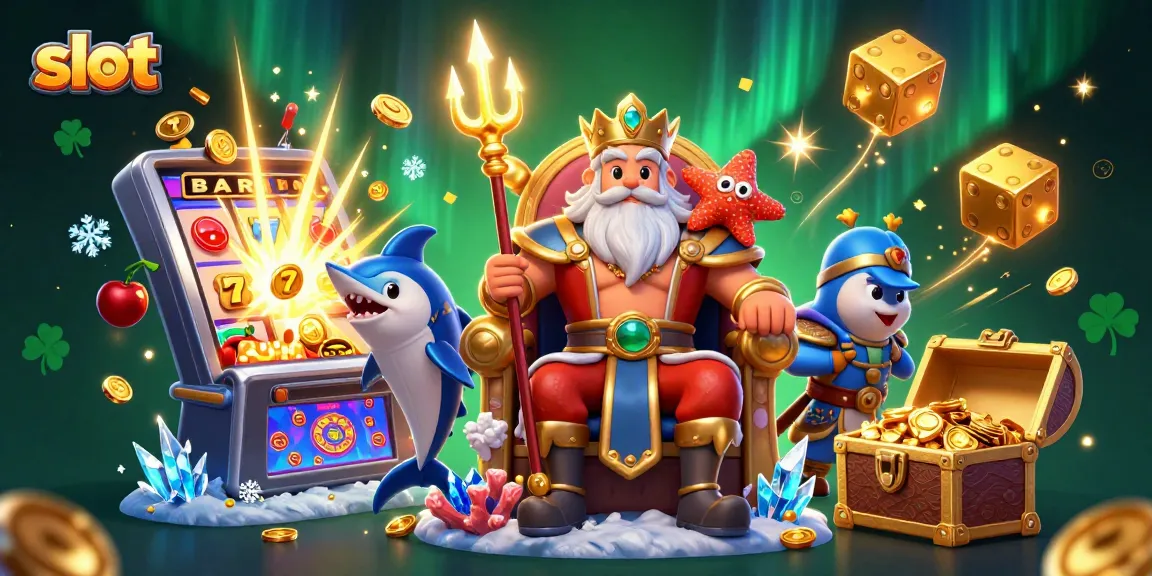 Menangkan slot jackpot dengan mesin slot mewah dan pemandangan 3D raja laut Neptune.