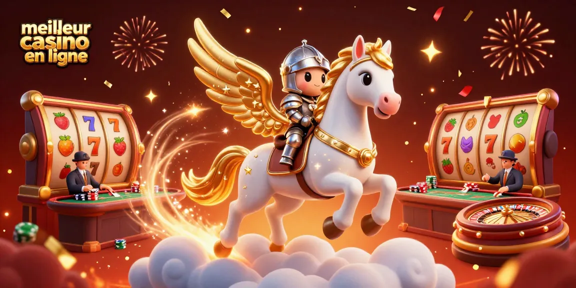 Revivez les moments gagnants dans le meilleur casino en ligne avec cette illustration dynamique de jeux passionnants.