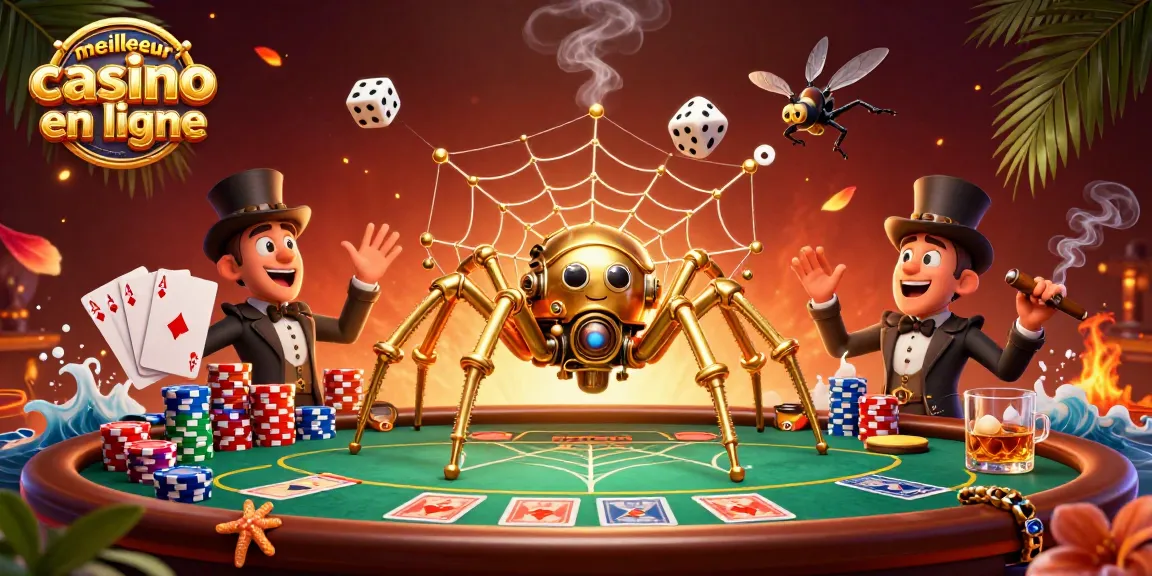 Plongée dans l'univers du meilleur casino en ligne avec des personnages ludiques et des éléments de jeu captivants.