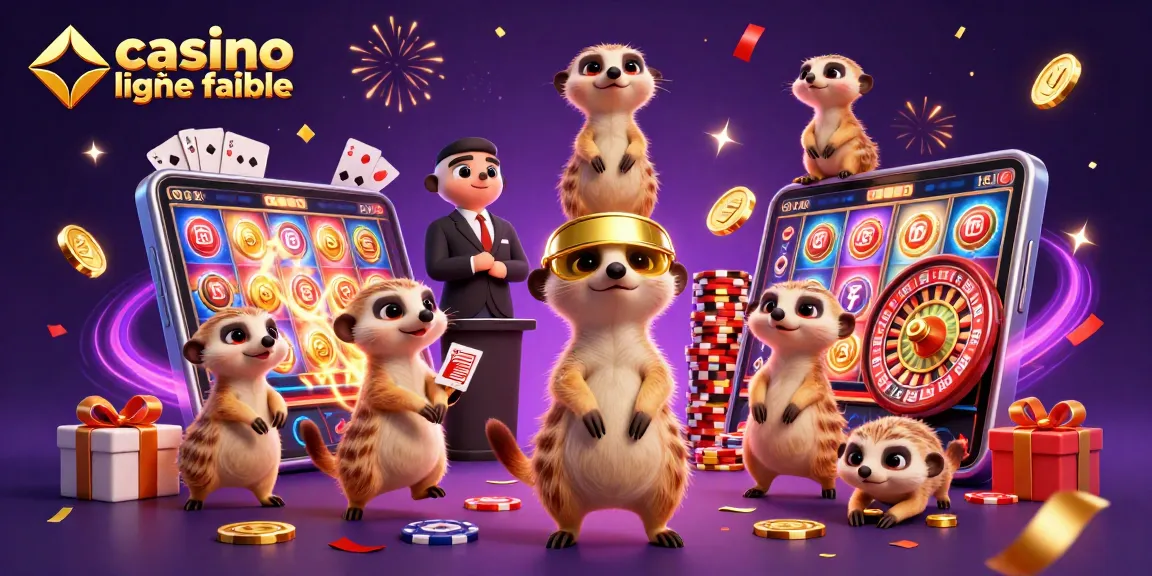 Animations de casino en ligne fiable avec des suricates, jeux de cartes et pièces d'or.