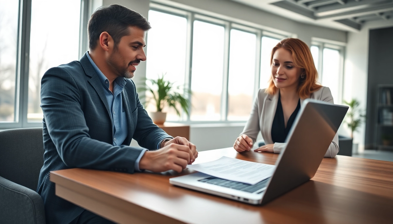 Couple engaging in discussion about Family Law Financial Agreements during a consultation.