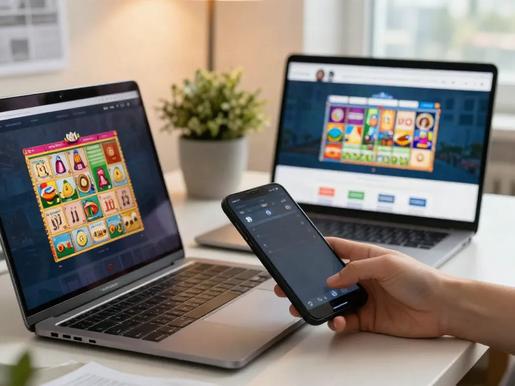 Pengguna https://totobet.net/ memainkan permainan lotere online di laptop dengan suasana modern dan nyaman.