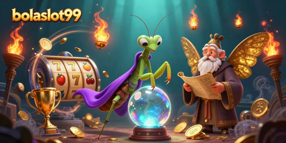 Experience bolaslot99 magic with vibrant slots and mystical characters in an engaging 3D scene.