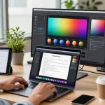 Screenshot software in action, showcasing Snipaste's features in a modern workspace.