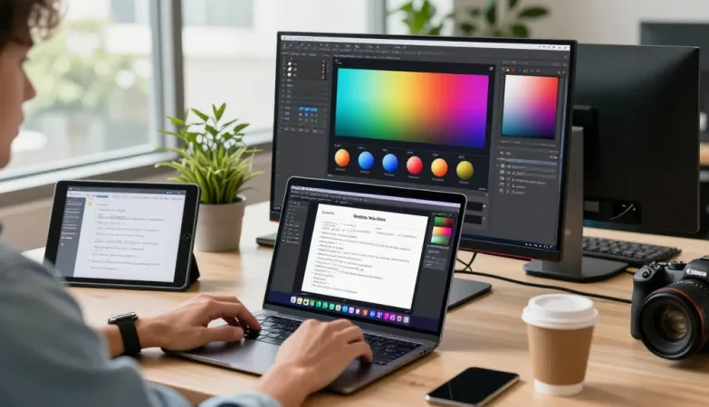 Screenshot software in action, showcasing Snipaste's features in a modern workspace.